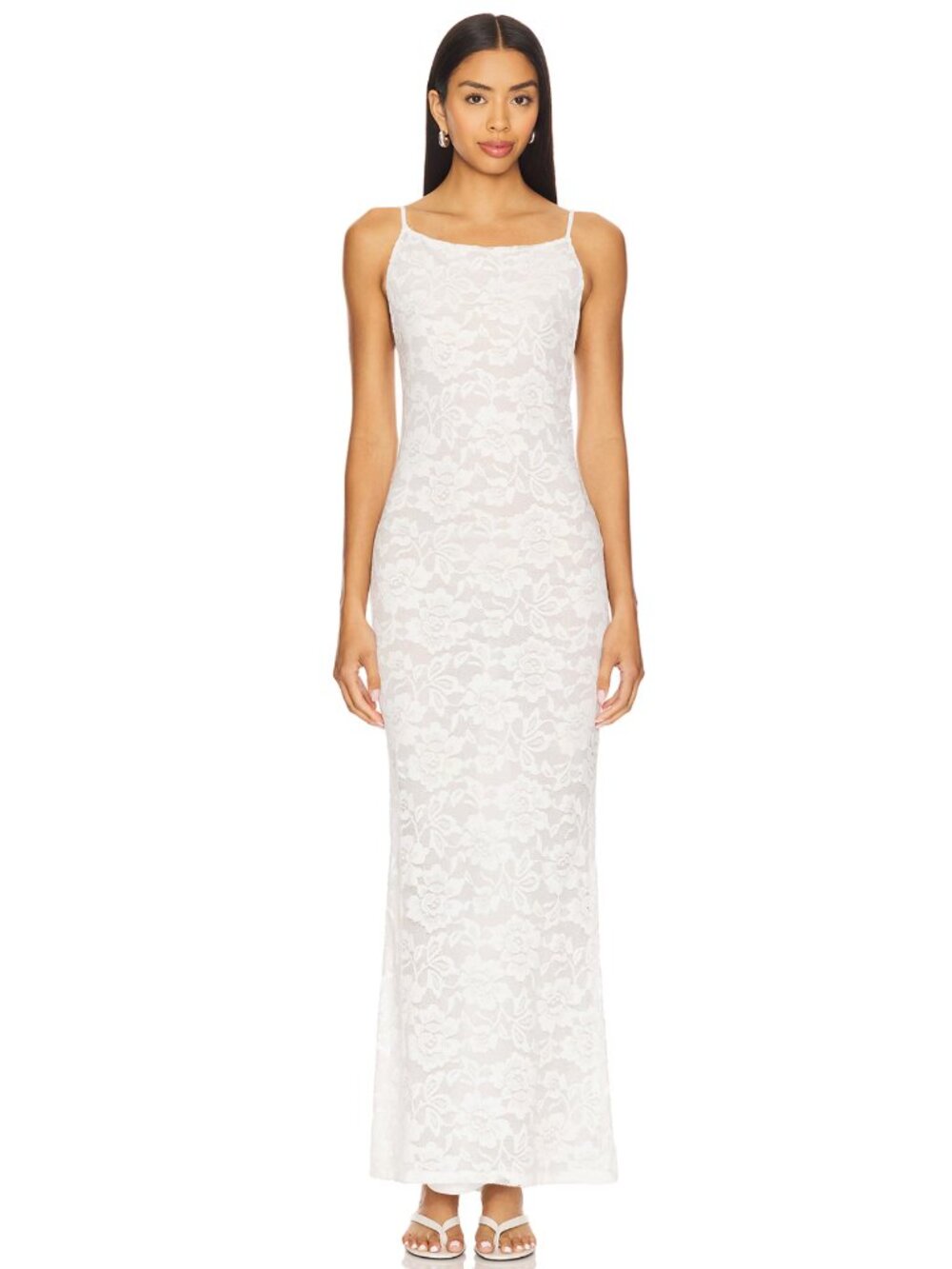 NEW superdown Conchita Maxi Dress White Lace Strapless Bridal Wedding Sundress